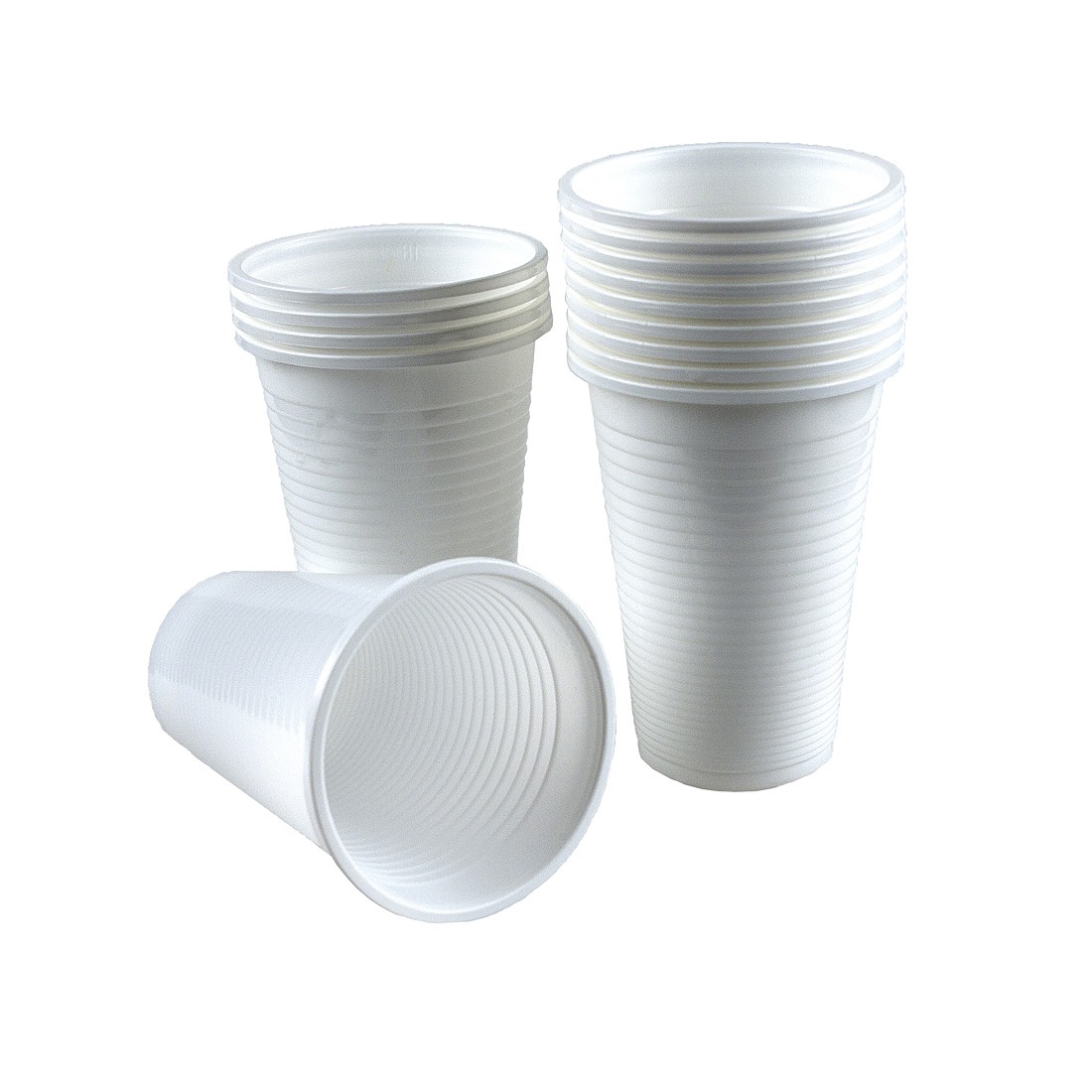 PAHARE PLASTIC ALBE DE UNICA FOLOSINTA - 160 ml - SET