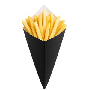 CORNETE DIN CARTON NEGRU (200 BUC/SET)