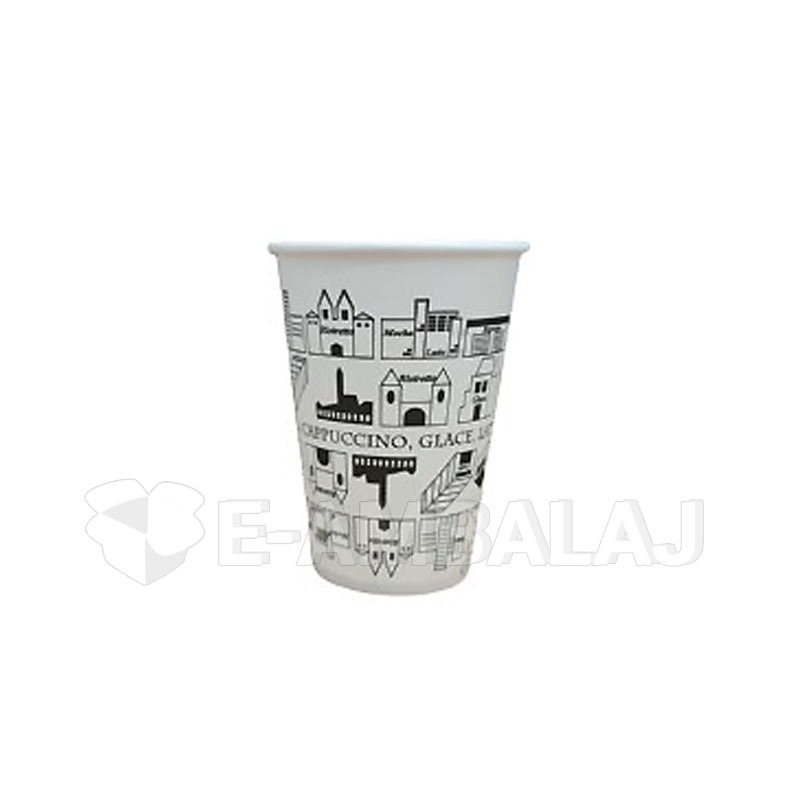 PAHARE CARTON "URBAN " (100 BUC/SET) - 4 oz (100 buc/set)