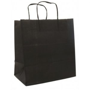 sacose din hartie negre cu maner sfoara