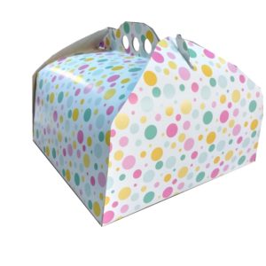 cutii tort cu buline color