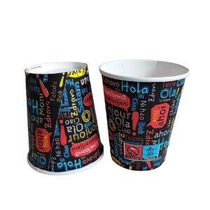 PAHARE DIN CARTON NEGRU "OLA"