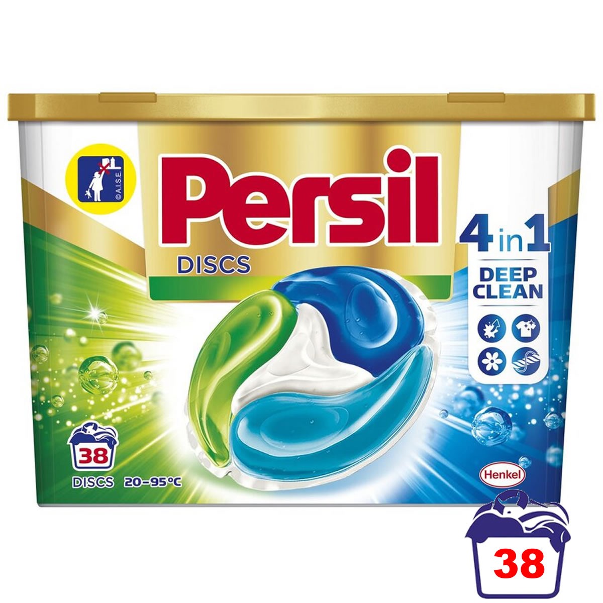 PERSIL DETERGENT CAPSULE DISCS REGULAR 4IN1 22BUC