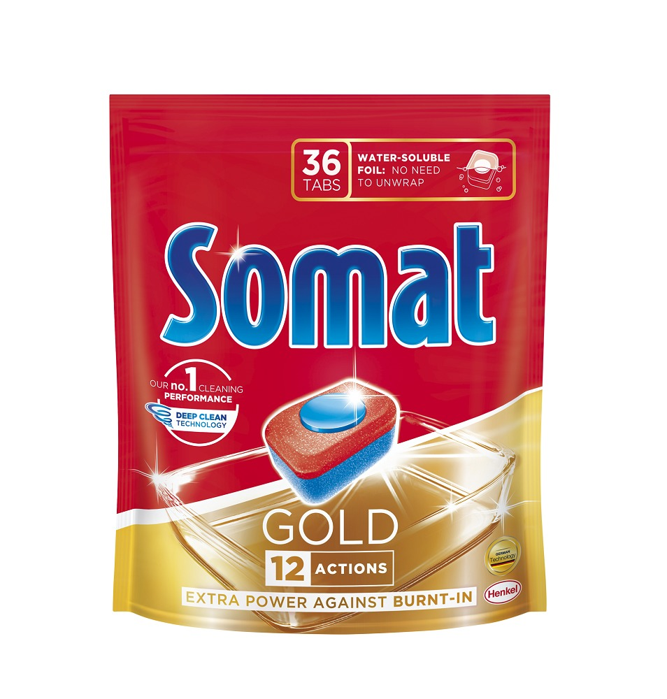 SOMAT DETERGENT MASINA DE SPALAT VASE TABLETE GOLD - 60 capsule