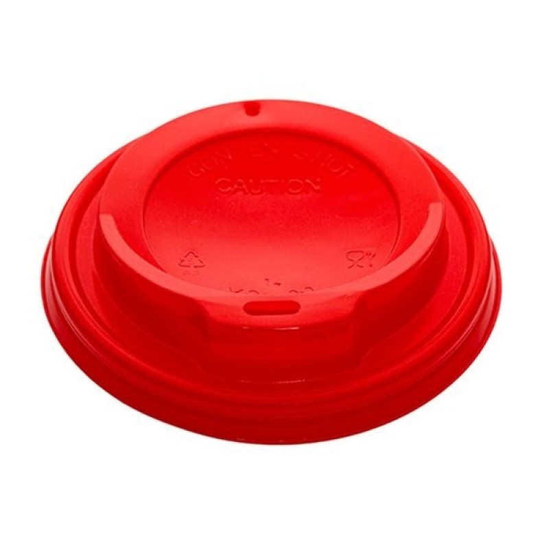CAPAC PENTRU PAHARE DIN CARTON ROSU (100 buc/set) - D-8 cm (100buc/set) - SET