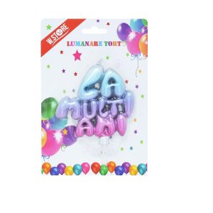 LUMANARE TORT LA MULTI ANI SIRENA (12 buc/set)