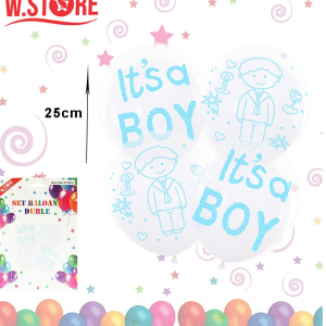 SET BALOANE "It's a Boy" 25-30 cm (48 BUC/SET)