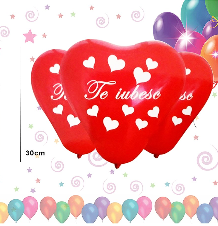 SET BALOANE "TE IUBESC" 25-30 cm (48 BUC/SET)