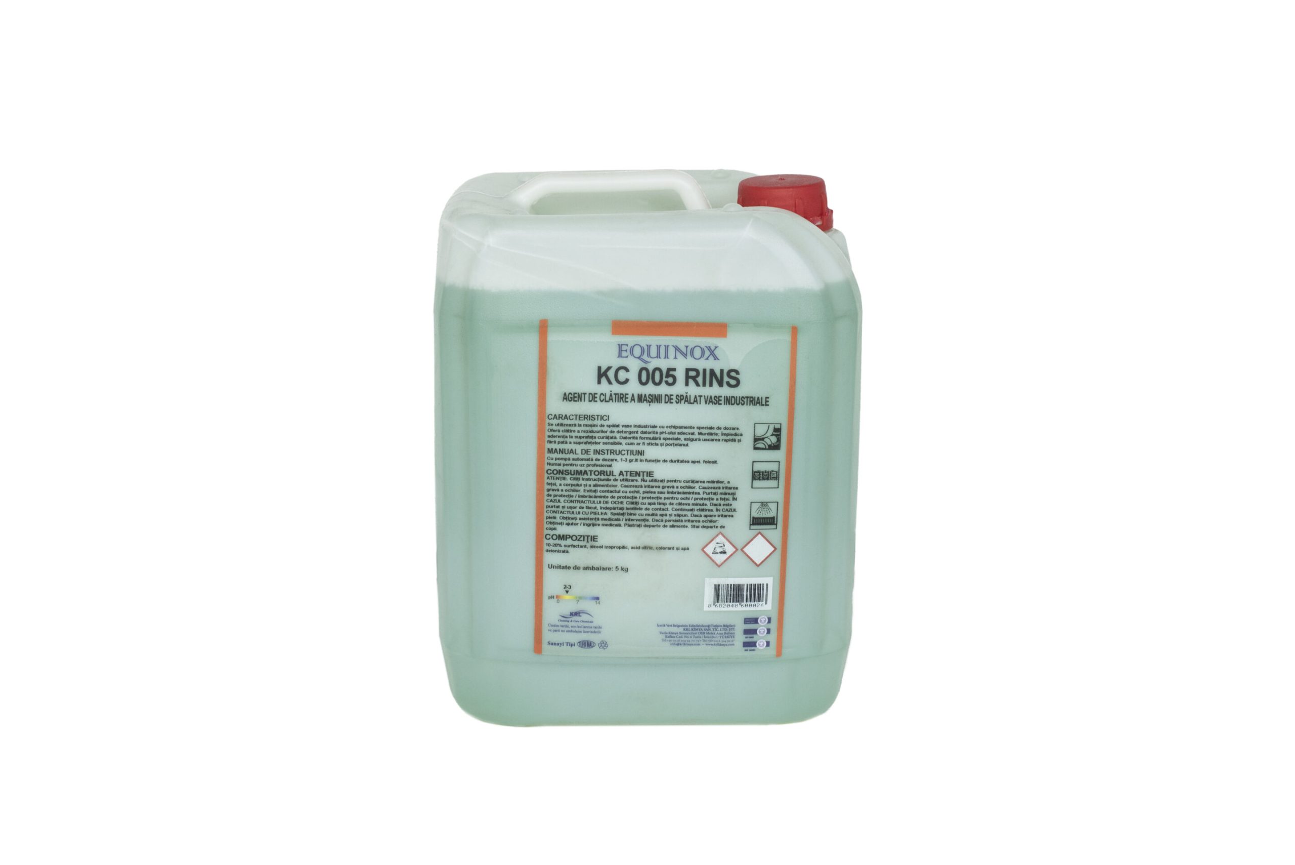 EQUINOX RINS SOLUTIE CLATIRE MASINA VASE 5L