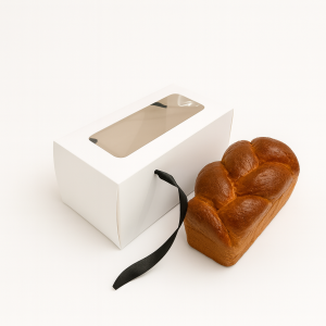 CUTII ALBE CU FEREASTRA COZONAC (50 BUC/SET)