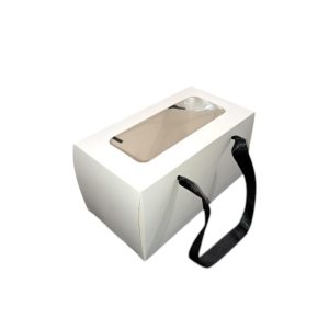 CUTII ALBE CU FEREASTRA  PENTRU CHEC (50 BUC/SET)