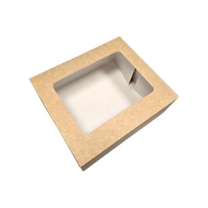 CUTII NATUR CU FEREASTRA PENTRU PRAJITURI (50 BUC/SET)