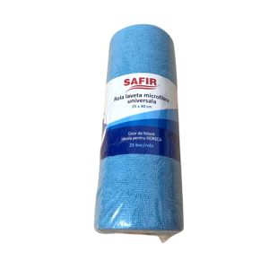 LAVETE MICROFIBRA SAFIR 25x30 cm, ROLA CU RUPERE (25 buc/rola)